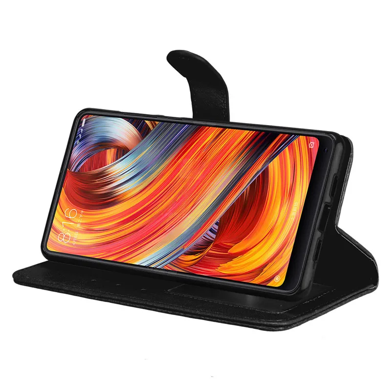 Чехол книжка из искусственной кожи для Xiaomi Mix 2 ретро чехол с рисунком Crazy Horse