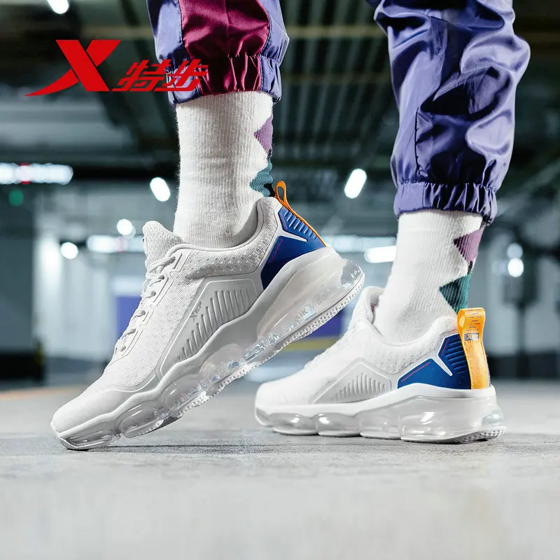 

881119119210 Xtep men's running shoes 2019 spring new full palm cushion running shoes rebound lightweight sneakers