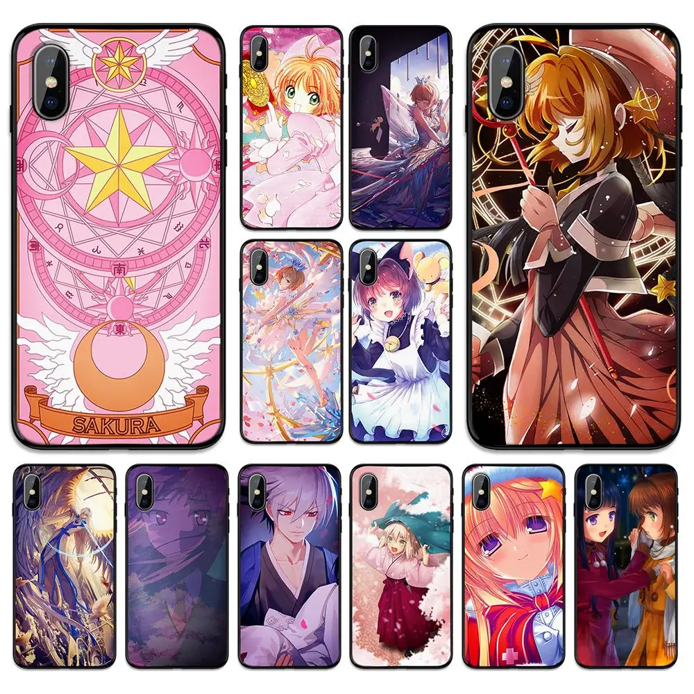 

Japanese animation gorgeous changes sakura Soft TPU Case Cover for Apple iPhone 6 6S 7 8 Plus 5 5S SE X XS MAX XR Silicone Cases