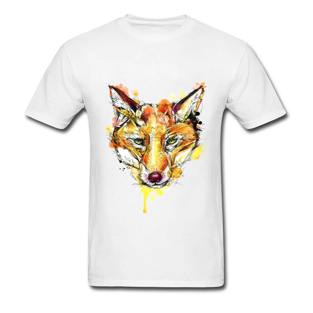 Red Fox Thanksgiving Day 100% Cotton Round Neck Tops Shirt Short Sleeve Family Sweatshirts Cheap Leisure T Shirt Red Fox white