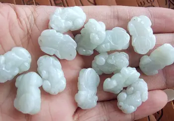 

Fine Jewelry Jade bracelet to his natural a small beads pendant DIY Brave troops dance