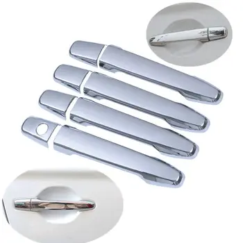 

FUNDUOO FOR CITROEN C4 AIRCROSS 2012-2017 AIR CROSS CHROME DOOR HANDLE COVERS SIDE TRIM CAPS DESIGN