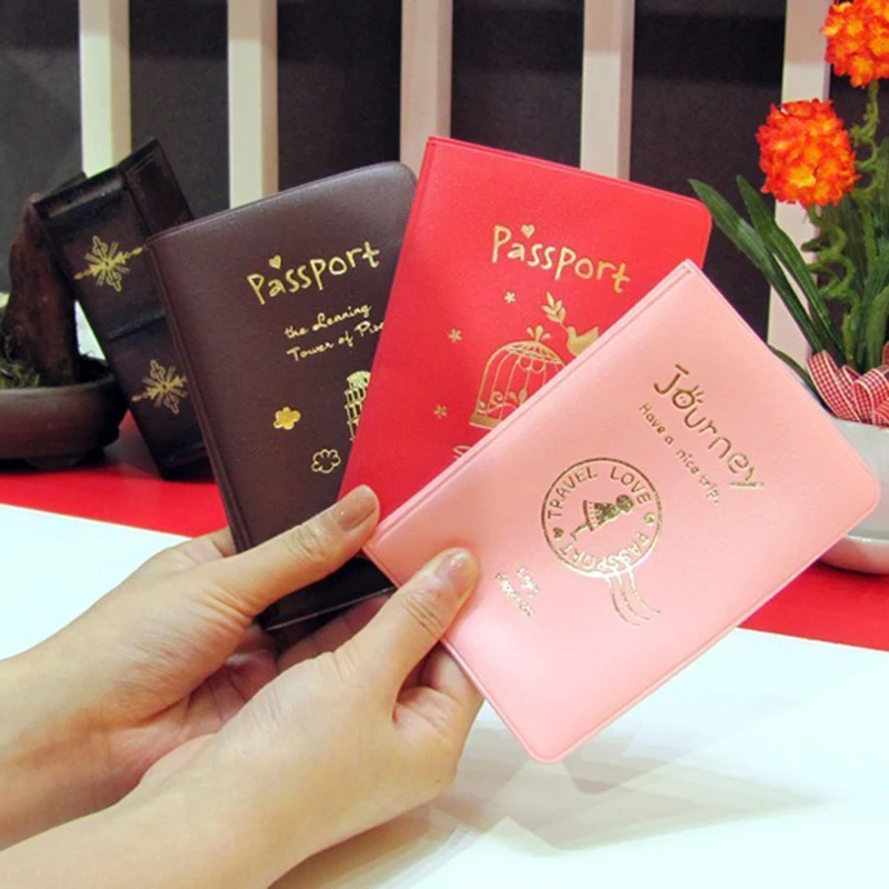 

2018 New Cover Travel Passport Cover for cutue Girls Case Passport Wallet Travel ID&Document Passport Holder Wallet