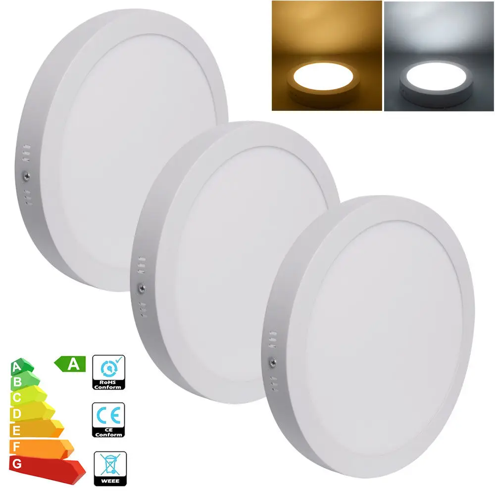 

Modern LED Surface Mounted Ceiling Ceiling Light 6W/12W/18W/24W Downlight Office Lamp For Bathroom AC85-265V Led Lamp