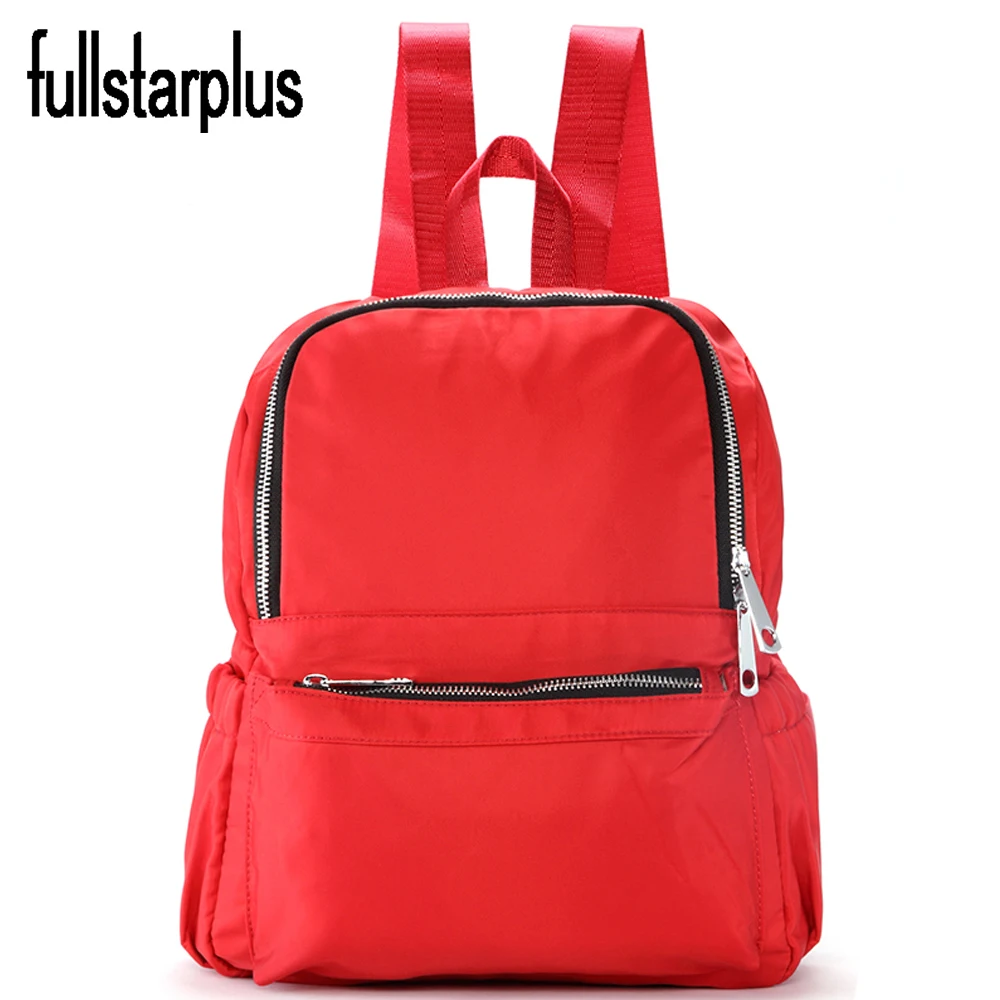 New 2017 Hot sell Zipper Adjustable size backpack High Quality Gilrs Imported nylon backpacks mochilas school