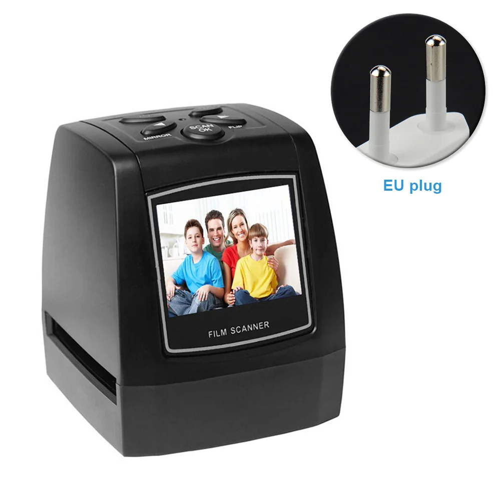 

LCD Display High Resolution Portable Converter Home Office Easy Operate Film Scanner Lantern Slide Professional Card Support