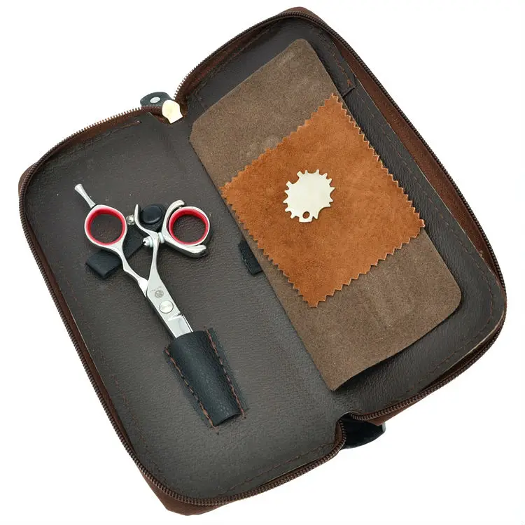

5.5" Salon Left-handed Cutting Scissors 360 Degree Rotate Hair Scissors Hairdressing Shears Barber Hair Tools, LZS0637
