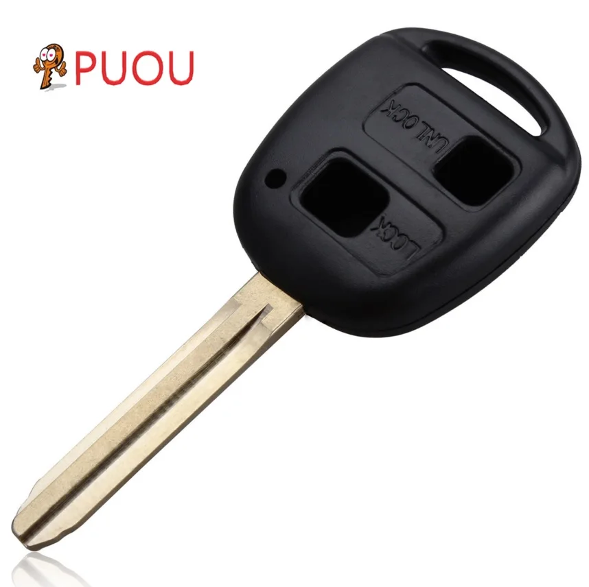

2 Button Uncut Blade Remote Auto Car Key Cover Case Shell For Toyota Avensis Echo Avalon Kluger Camry Corolla Rav4 Prado