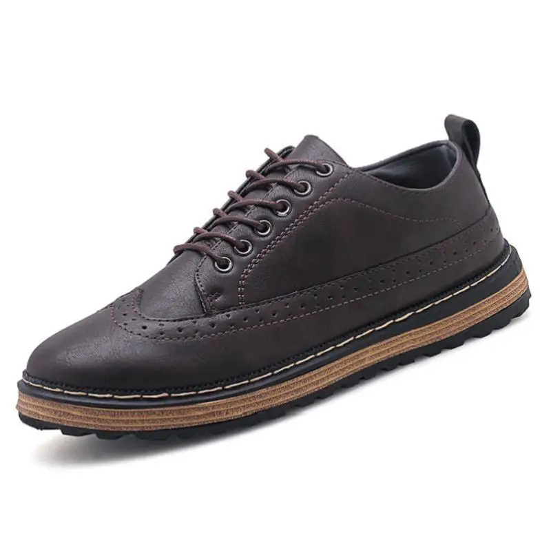 Moda Masculinos Couro Formais Cinza Macios 2019 Venda Lazer Mycoron Luxo Homens Preto De Quente brown Preto Sepatu Marrom gray Pria Sapatos qCZZP6wI