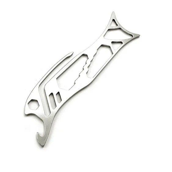 Fish Style EDC Tool Key Clip Multitool Stainless Steel Hand Bottle Opener Hexagon Wrench Belt Outdoor Tools | Инструменты