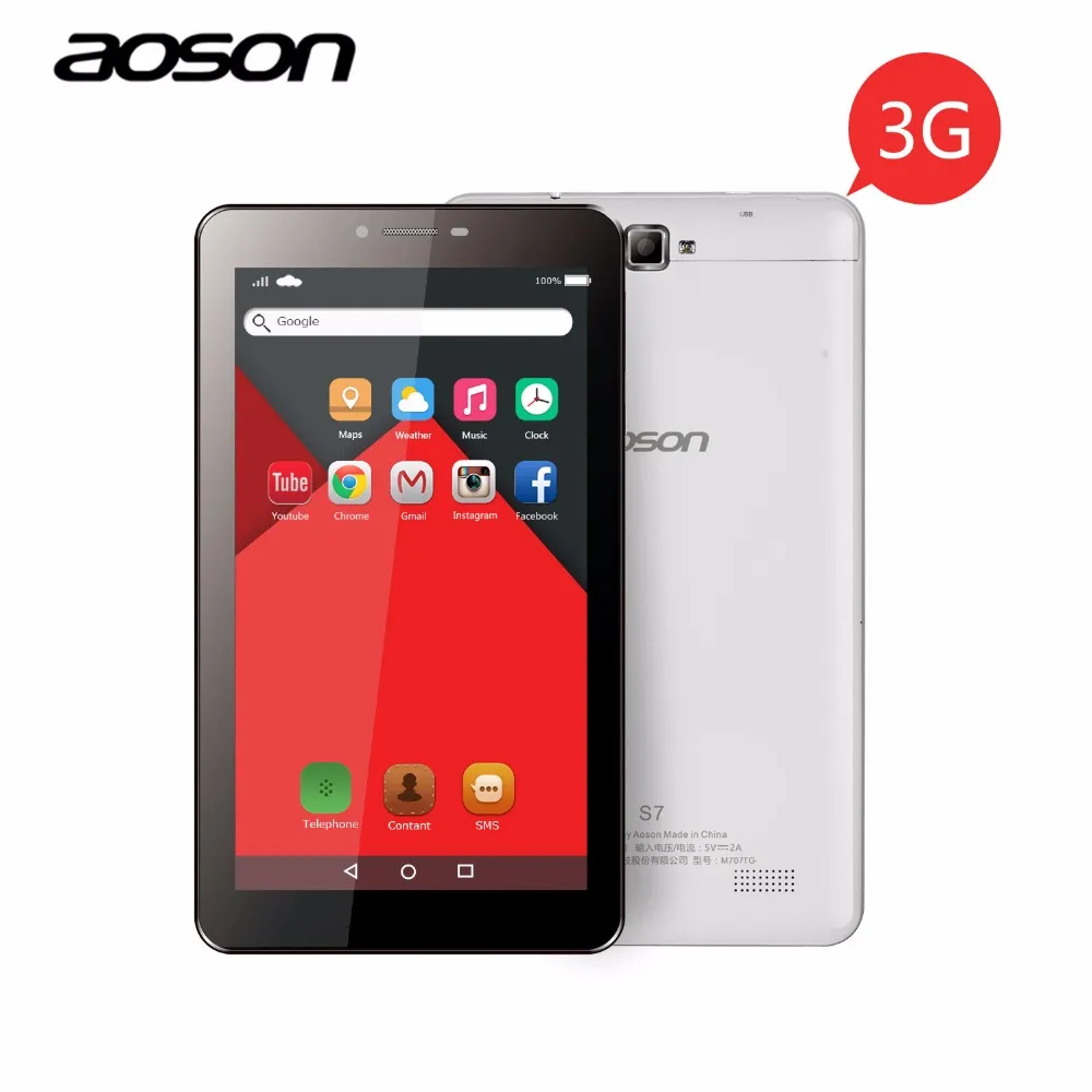 Prix pour Chaude 3g phablet aoson s7 7 pouce tablet pc ips android 5.1 quad Core 8 GB + 1 GB Double Cam Appel Téléphonique Comprimés GPS Bluetooth 7 8 10 10.1 Prix pour Chaude 3g phablet aoson s7 7 pouce tablet pc ips android 5.1 quad Core 8 GB + 1 GB Double Cam Appel Téléphonique Comprimés GPS Bluetooth 7 8 10 10.1