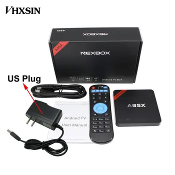 

VHXSIN 20PCS/LOT NEXBOX A95X TV Box Amlogic S905w Android 7.1 TV Box Quad Core 1GB RAM 8GB ROM