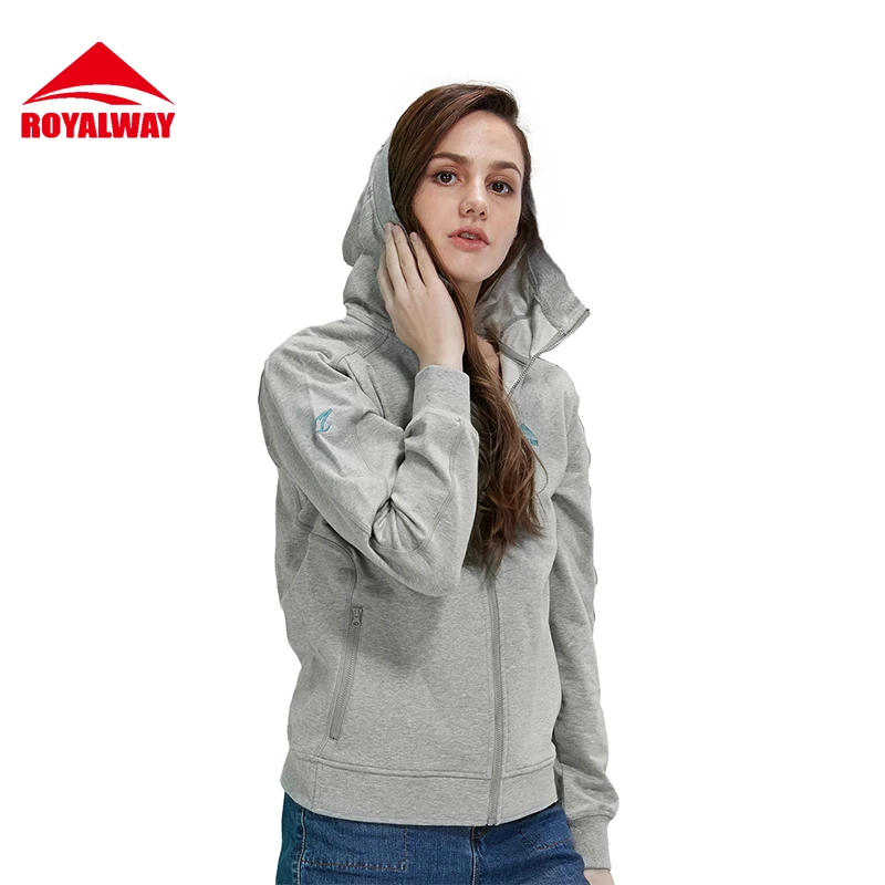 ROYALWAY Women font b Hiking b font font b Jacket b font Tracksuit hoodies Spring Outdoor