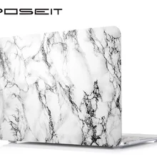 Poseit Мрамор жесткий Живопись чехол для MacBook Air Pro 11 12 13 15 Retina Цвета Touch Матовой деревянной крышки ноутбука защитить В виде ракушки