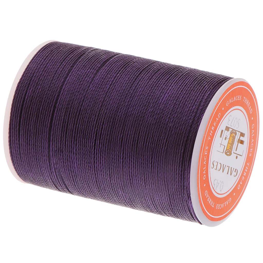 12 Colors 0.45mm Durable Leather Sewing Waxed Thread Cord For DIY Handicraft Tool Hand Stitching Thread 85 Meters