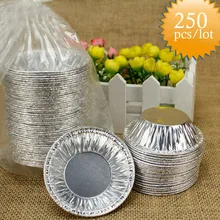 250 шт./лот яичных тартов форма для торта формы набор пирог тыквы украшения Печать жаропрочные Инструменты для выпечки