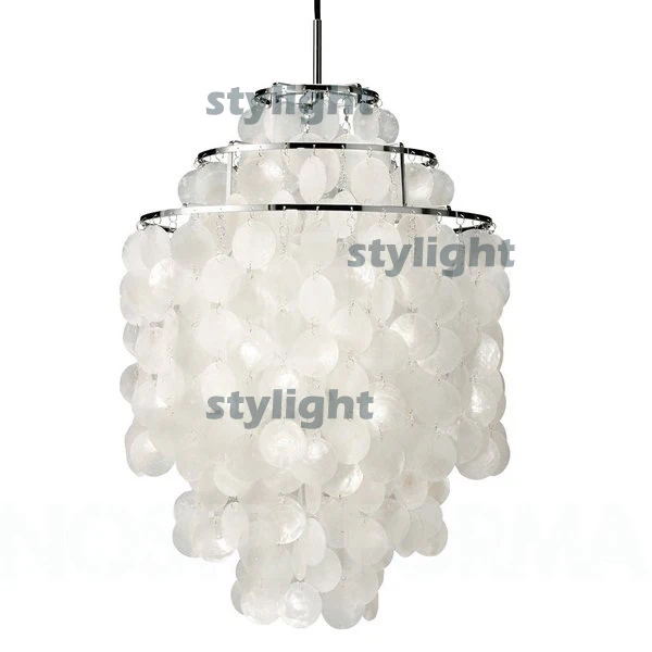 diameter 26cm shell lamps fun 2 circles diy shell pendant lamp