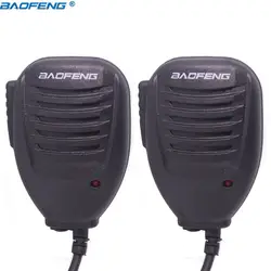 2 шт. Оригинал BaoFeng UV-5R ручной микрофон Динамик Mic PTT для Baofeng Walkie Talkie Портативный UV-5R плюс BF-888S УФ B6 UVB5