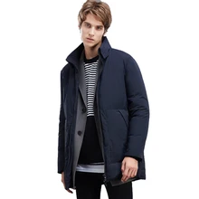 Новая мужская куртка, горячая Распродажа, качественная осенне-зимняя теплая верхняя одежда, Брендовое пальто, повседневный дизайн, однотонный