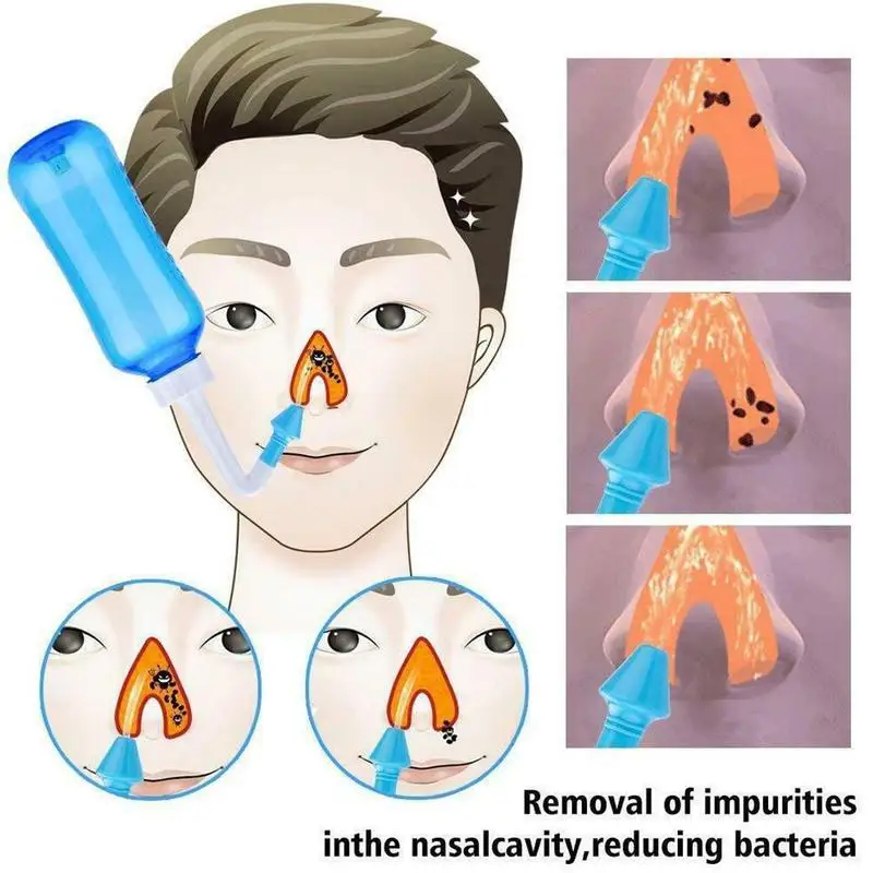 300 мл для взрослых и детей, стандартная носовая сетка для мытья, йоги, Детокс, синусов, аллергии, облегчение краску, уход за носом, чистящие машины