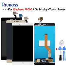 Для Elephone P9000 ЖК-дисплей+ сенсорный экран в сборе серый/белый для p9000 lite ЖК-дигитайзер Сенсорная стеклянная панель+ Бесплатные инструменты