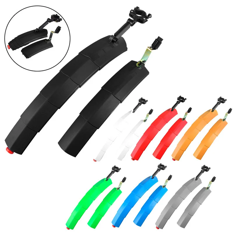 MTB Mountain bike fender retractable with taillights quick release full