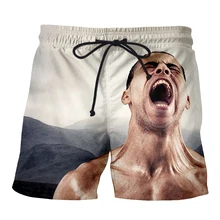 YX девушка Крестный отец/крик/тишина 3D печать Лето Harajuku стиль женщин/мужские Шорты повседневные пляжные шорты Прямая