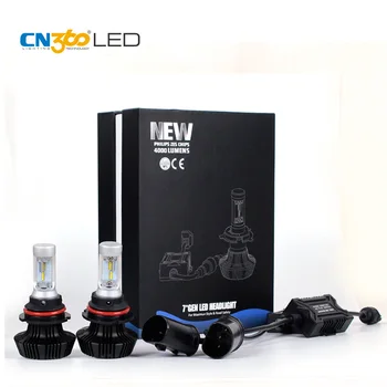 

CN360 2PCS LED 9007 Headlamp Fog Light Bulb 6500K 12V Adjustable Beam Angle Mini Size Total 8000Lm Super Bright Waterproof