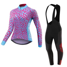 WOLFKEI Новое поступление одежда для велоспорта Ropa Ciclismo/костюм для езды на горном велосипеде/длинные комплекты колготок велокофты для женщин# WK2600