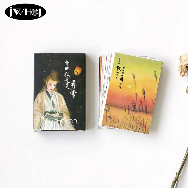 

28pcs/box classical characters vintage Mini Lomo Card Valentine's Day New Year Greeting Card Postcard Birthday Gift Message Card