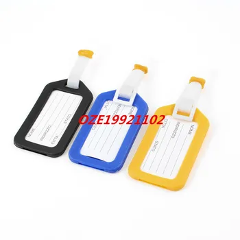 

Name Telephone Tag White Soft Plastic Label for Suitcase Bag