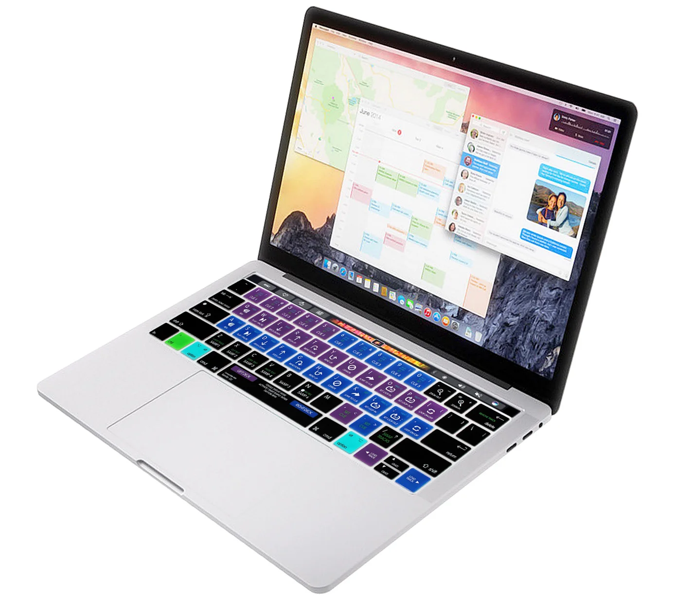 Serato DJ Shortcut Hotkey Keyboard Cover Skin For Macbook Pro 13.3 15.4