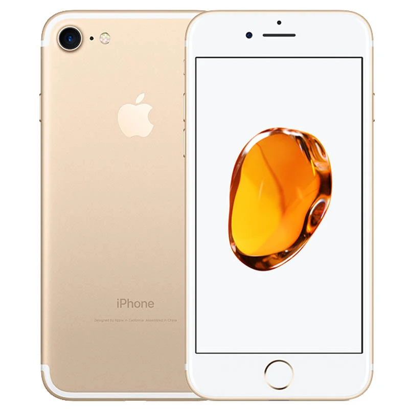 Gold Apple iPhone 7 4G LTE мобильный телефон четырехъядерный 2 Гб ОЗУ 32 ГБ/128 ГБ IOS 256 МП отпечатков пальцев сотовые телефоны - Цвет: Gold