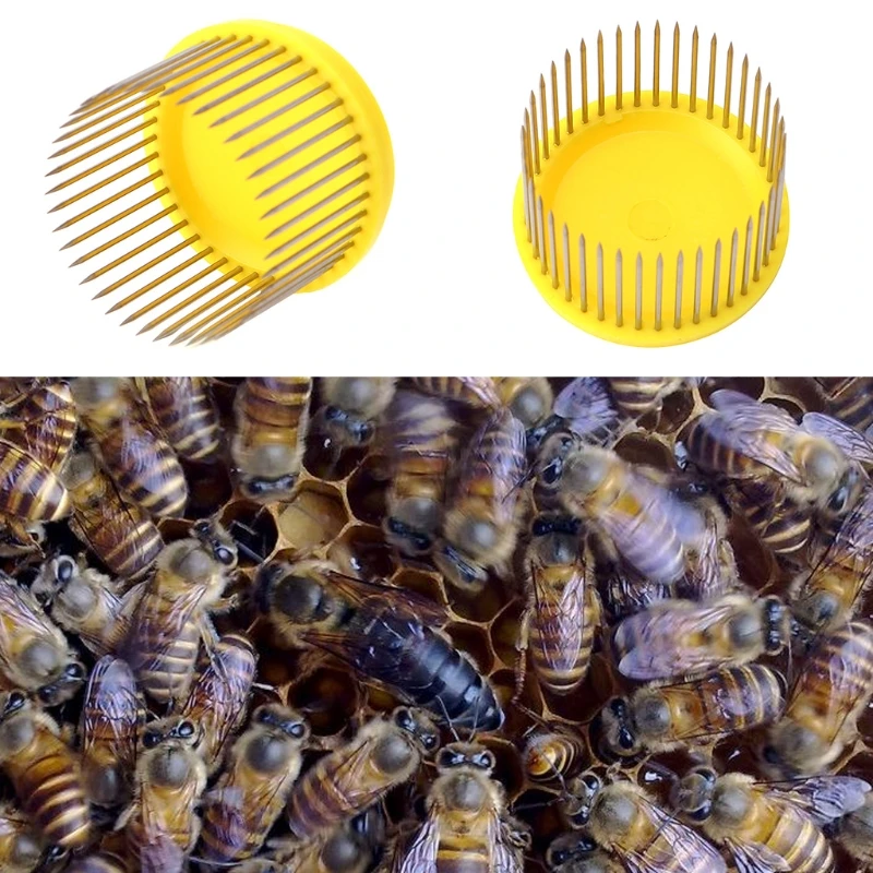 2 шт. пчеловодная королева иглы Тип пчелиная клетка сталь захватывающая ловушка Оборудование Инструменты