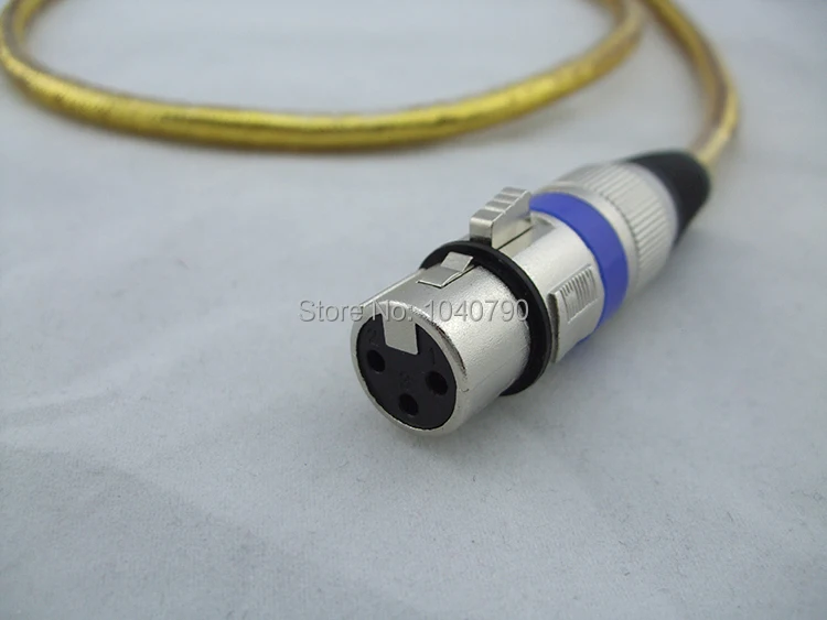 XLR 3Pin желтый микрофонный кабель Шнур микрофон аудио штекер гнездо экранированный