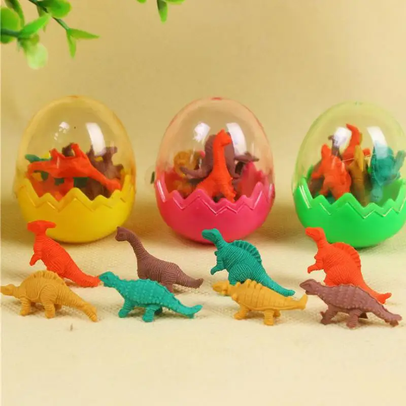 

1pcs/lot Dinosaur Egg Eraser Cartoon Toys Creative Rubber