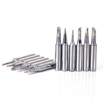 

12Pcs Welding Tips 900M-T Lead Free Soldering Iron Tips 4.3cm Length For 936/937/928 Soldering Station 900M Series