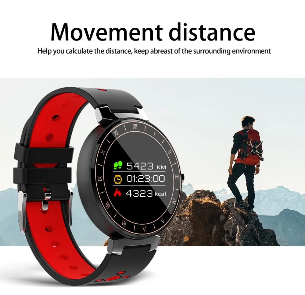 696 bluetooth Смарт-браслет L8 фитнес-трекер многоспортивный цветной экран