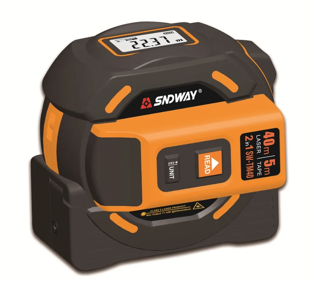 

SNDWAY Laser distance meter 40M 60M Laser range finder laser tape measure digital retractable 5m laser rangefinder Ruler Survey