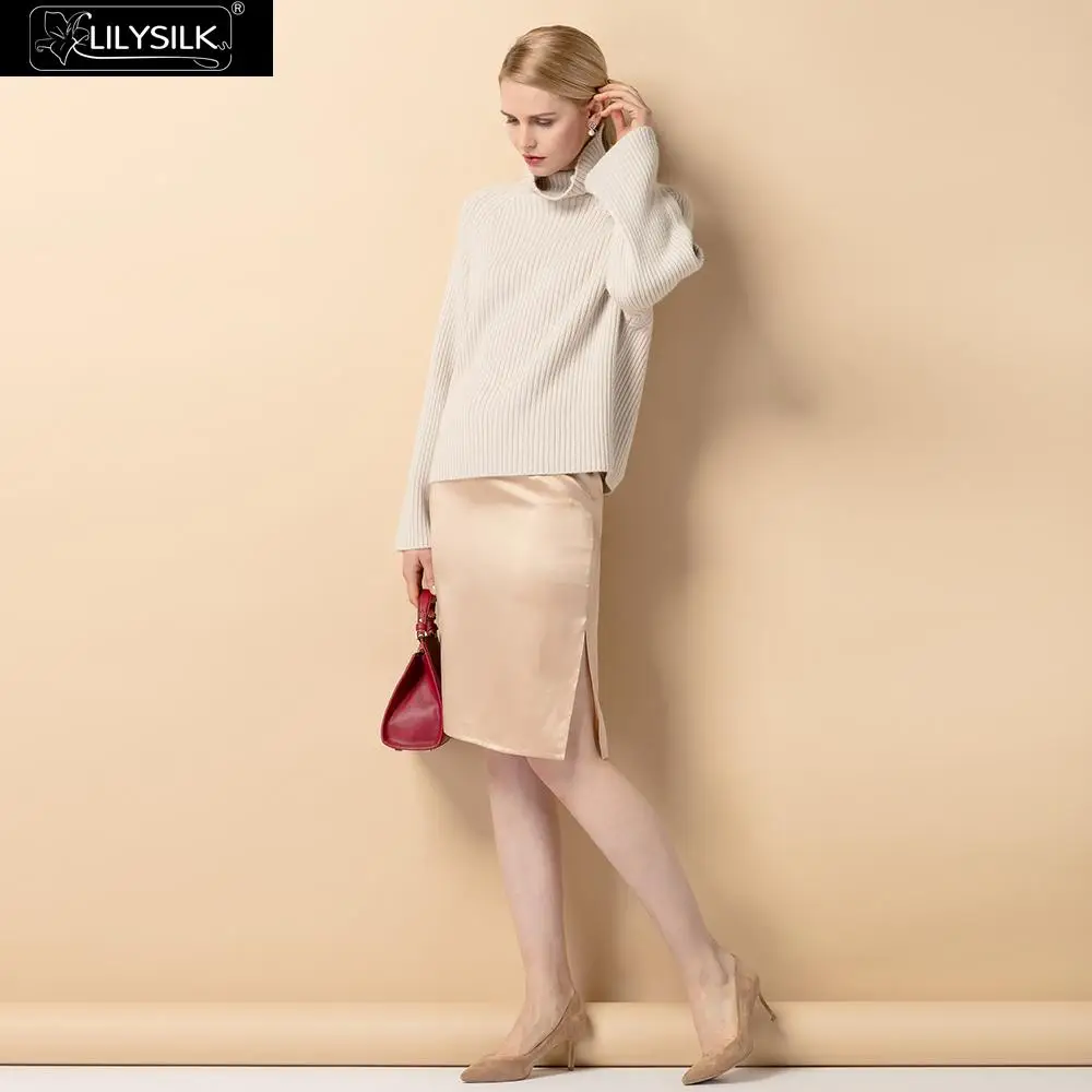 

LILYSILK Skirt Hips Flattering Silk Clearance Sale Free Shipping
