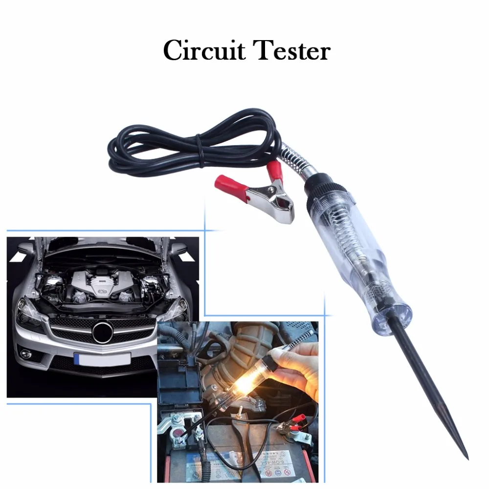 Circuit Tester Pen 6V / 12V DC Systems Long Probe Continuity Test