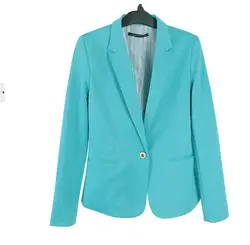 Лидер продаж; женские блейзер цвета конфеты костюм Тонкий дамы пиджаки куртка Рабочая одежда плюс размер 50 шт./лот оптовая продажа