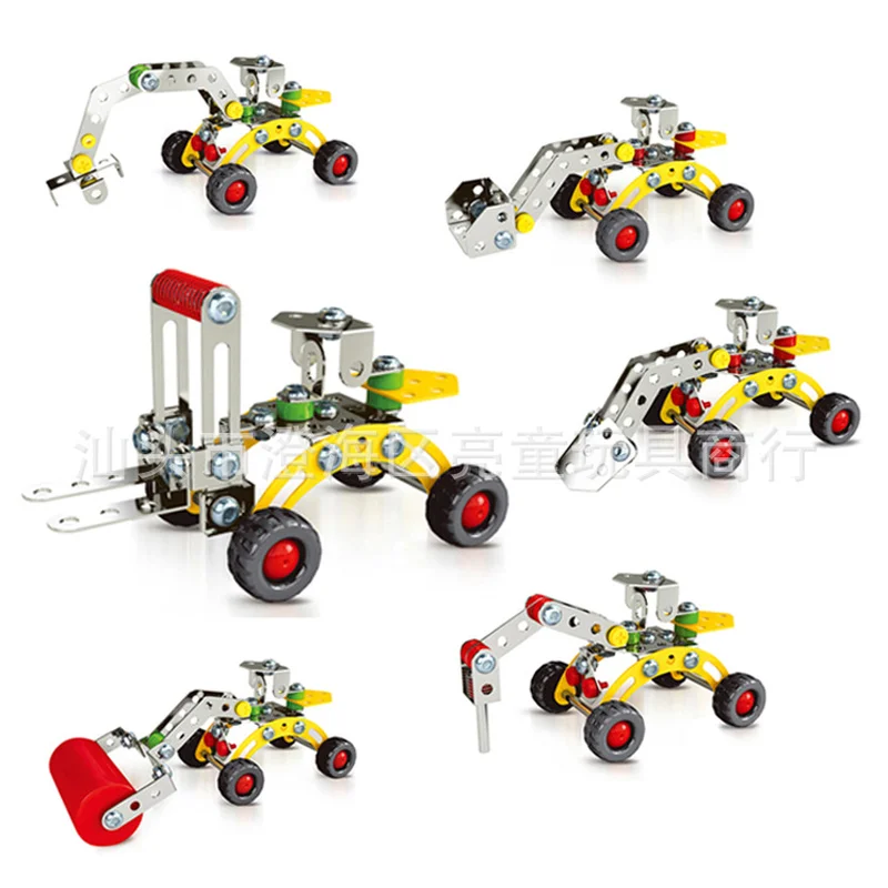 

Zhenwei 3D Alloy Screwing Building Blocks Toy Bulldozer Model Engineering Construction Toy Set STEM Educational Toy Set Gift