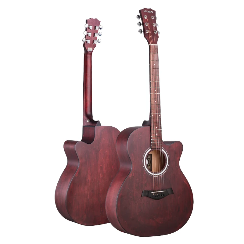 

Andrew 40 inches jumbo guitar folk basswood guitar acoustic guitar summer 2019 update