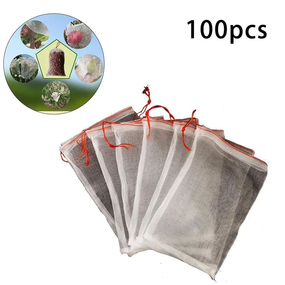 

10 PCS Nylon Grape Protection Bag Insect Prevention Net Bags Vegetable Fruit Protect Breeding Bag Prevent Fruit Tree Mosquitoes