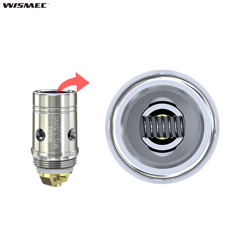 

5pcs/lot Original Wismec WS03 MTL 1.5ohm Coil Head for Amor NS Tank