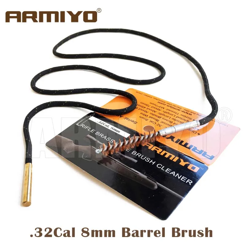 Armiyo Barrel Brush .32Cal 8mm Rifle Bore Cleaner Gun Cleaning Kit Set Hunting Shooting