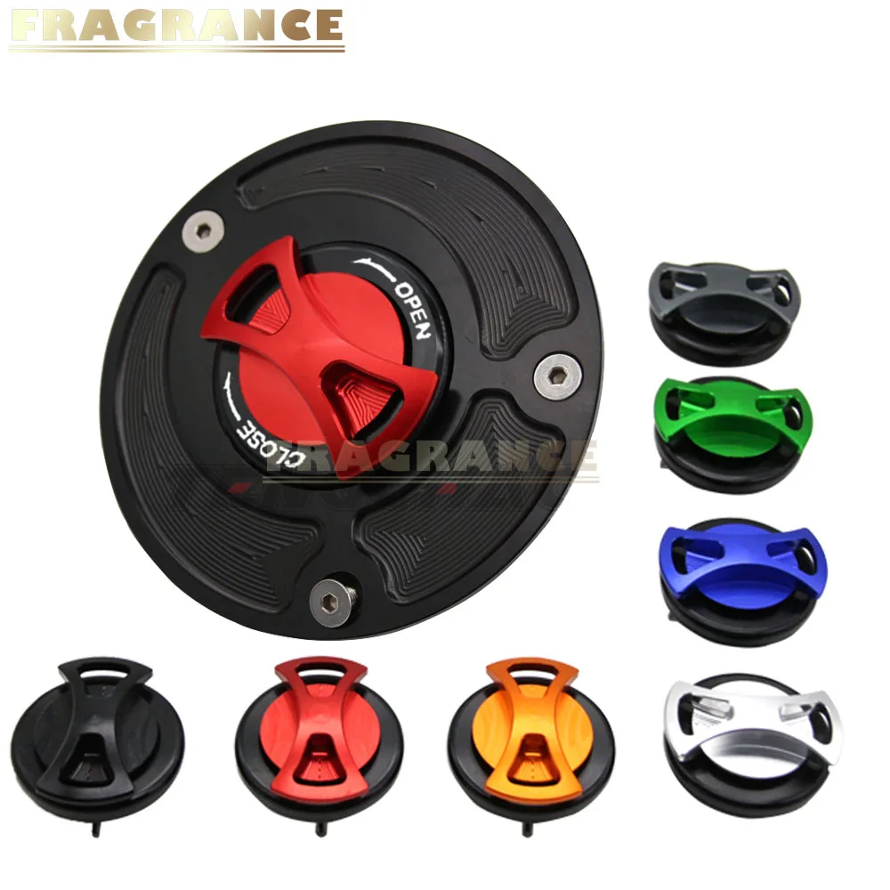 

8 Colors Motorcycle CNC Aluminum Fuel Tank Cap Gas Oil Tank Cover Petrol Cover For Suzuki SV650 1999 - 2002