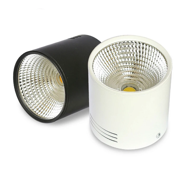 

Surface Mounted dimmable cob leds Downlight ceiling down lamp AC85-265V Recessed COB LED Spot bulb +led driver