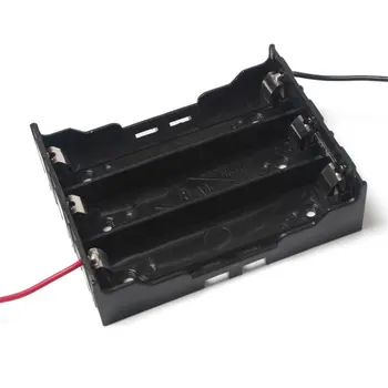 

Wholesale 100Pcs/lot Plastic 3x18650 Battery Storage Box Case 3Slot DIY Batteries Clip Holder Container With Wire Lead